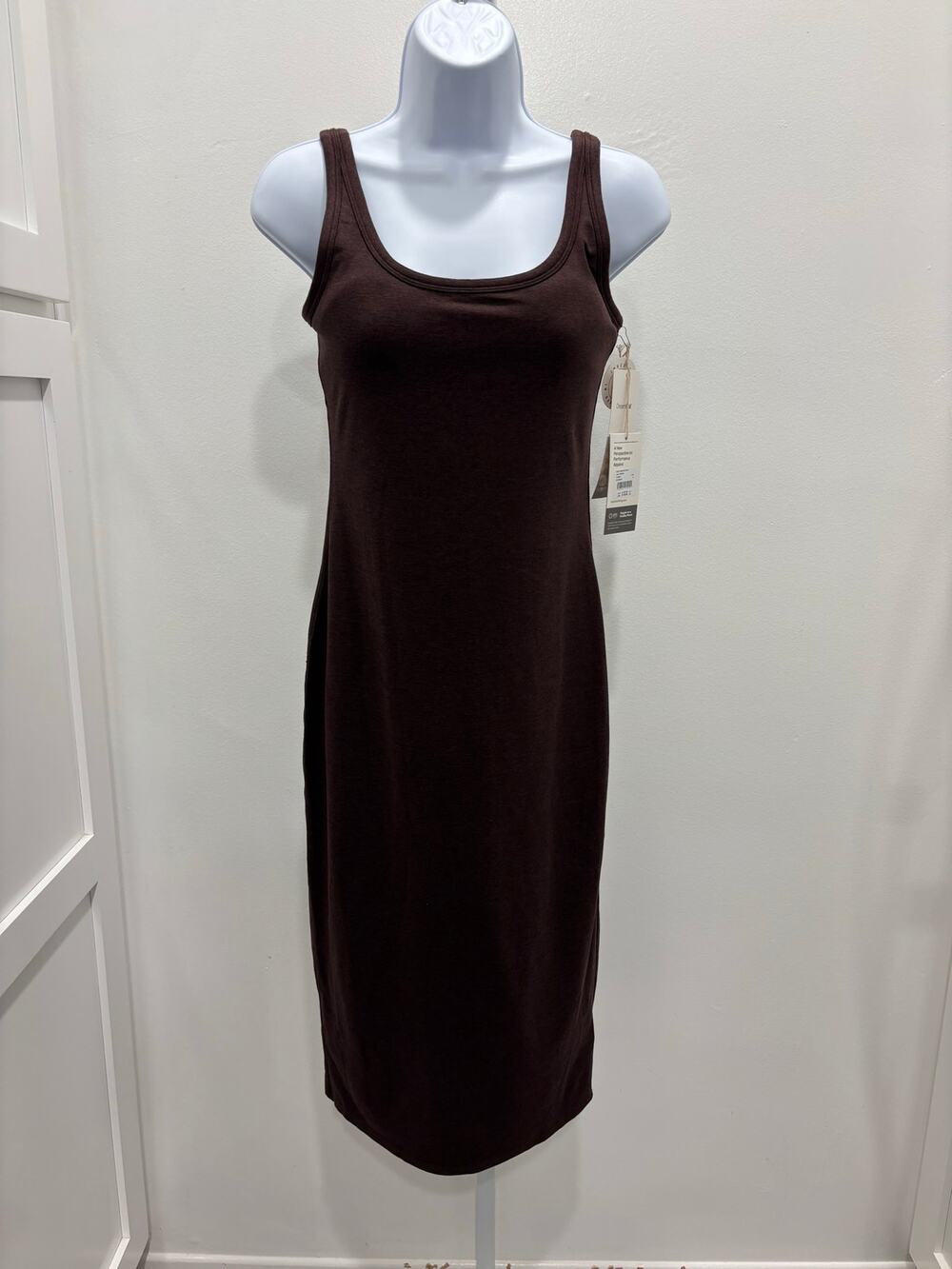 Vuori Halo Essential Dress - Java Heather - Size Small - New with Tags (NWT)